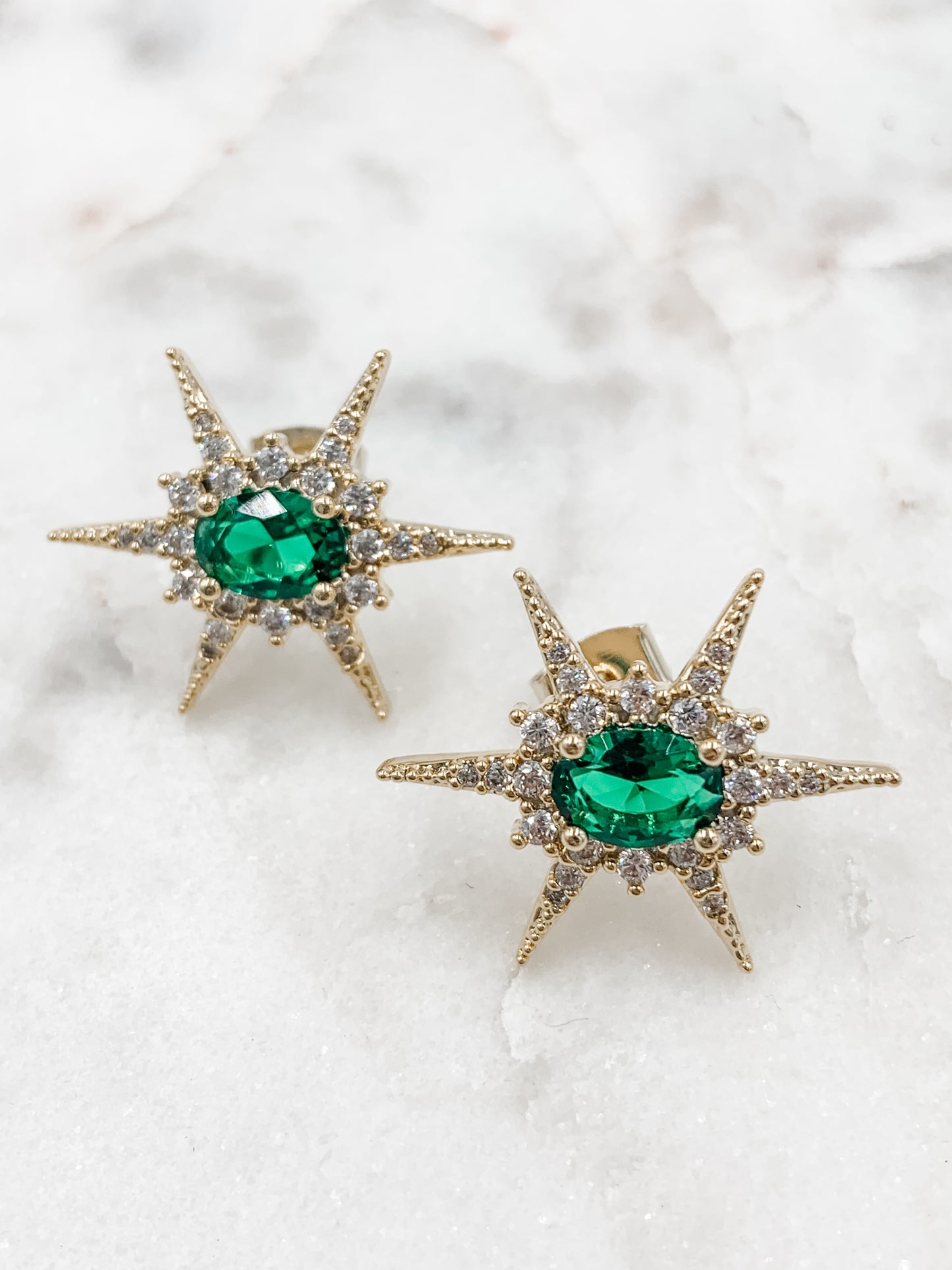Faye Emerald Stud