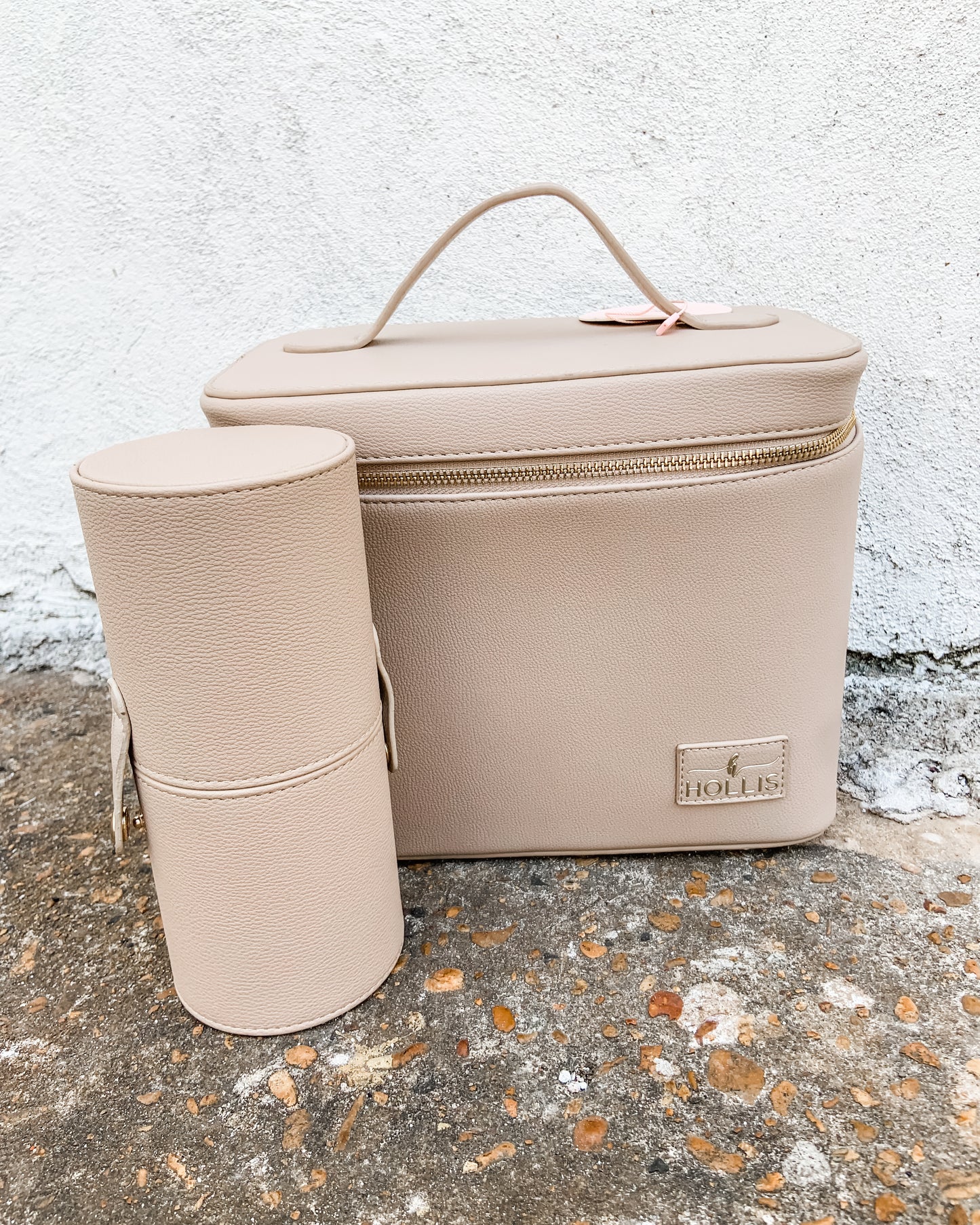 Lux Cosmetic Bag Nude
