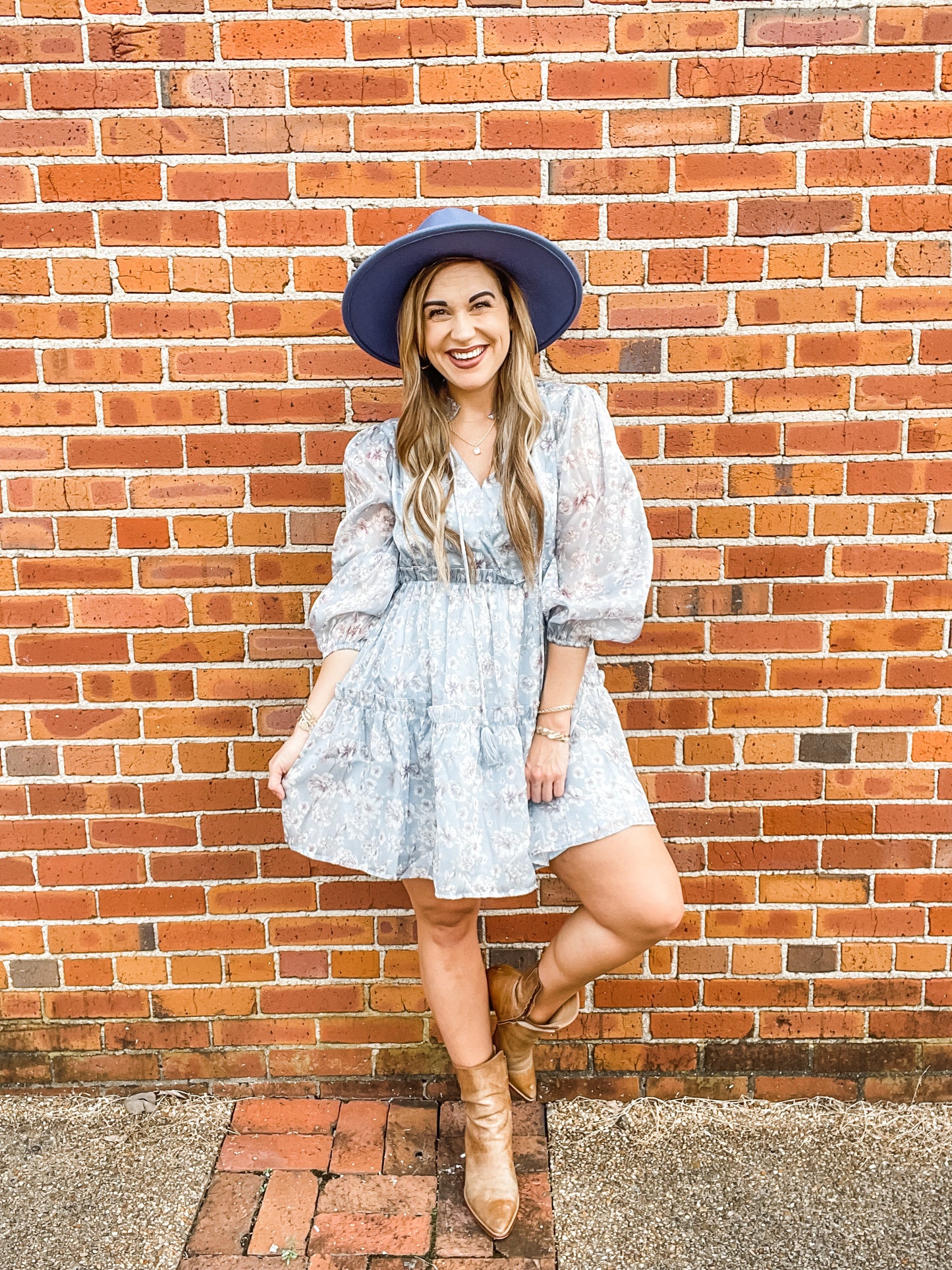 Truly Blue Floral Dress