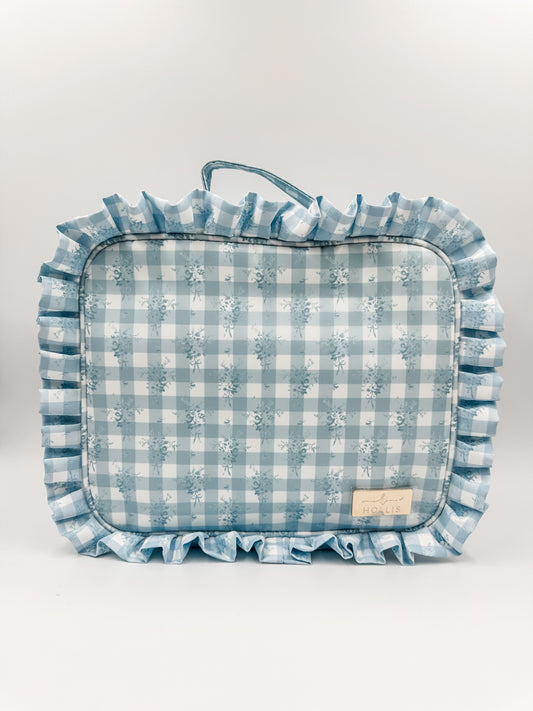 Ruffled Jett Setter Blue Floral