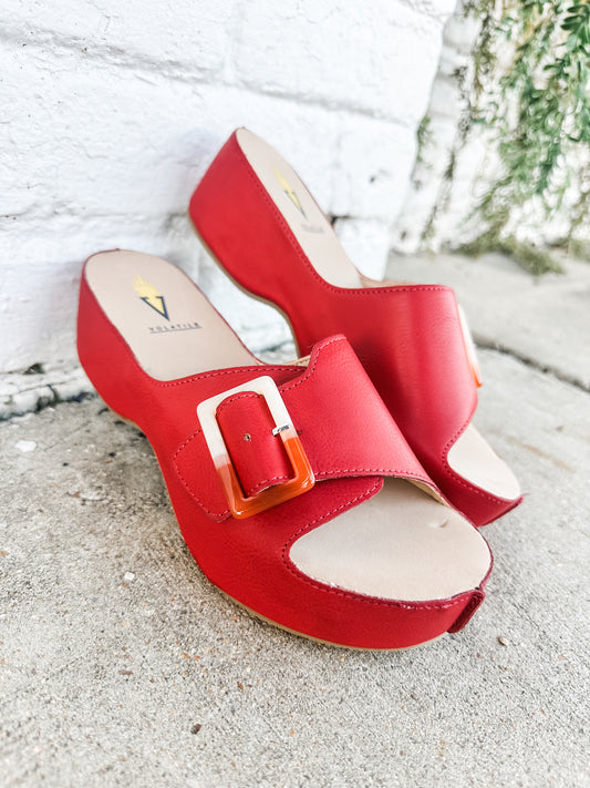 Bertha Red Sandal