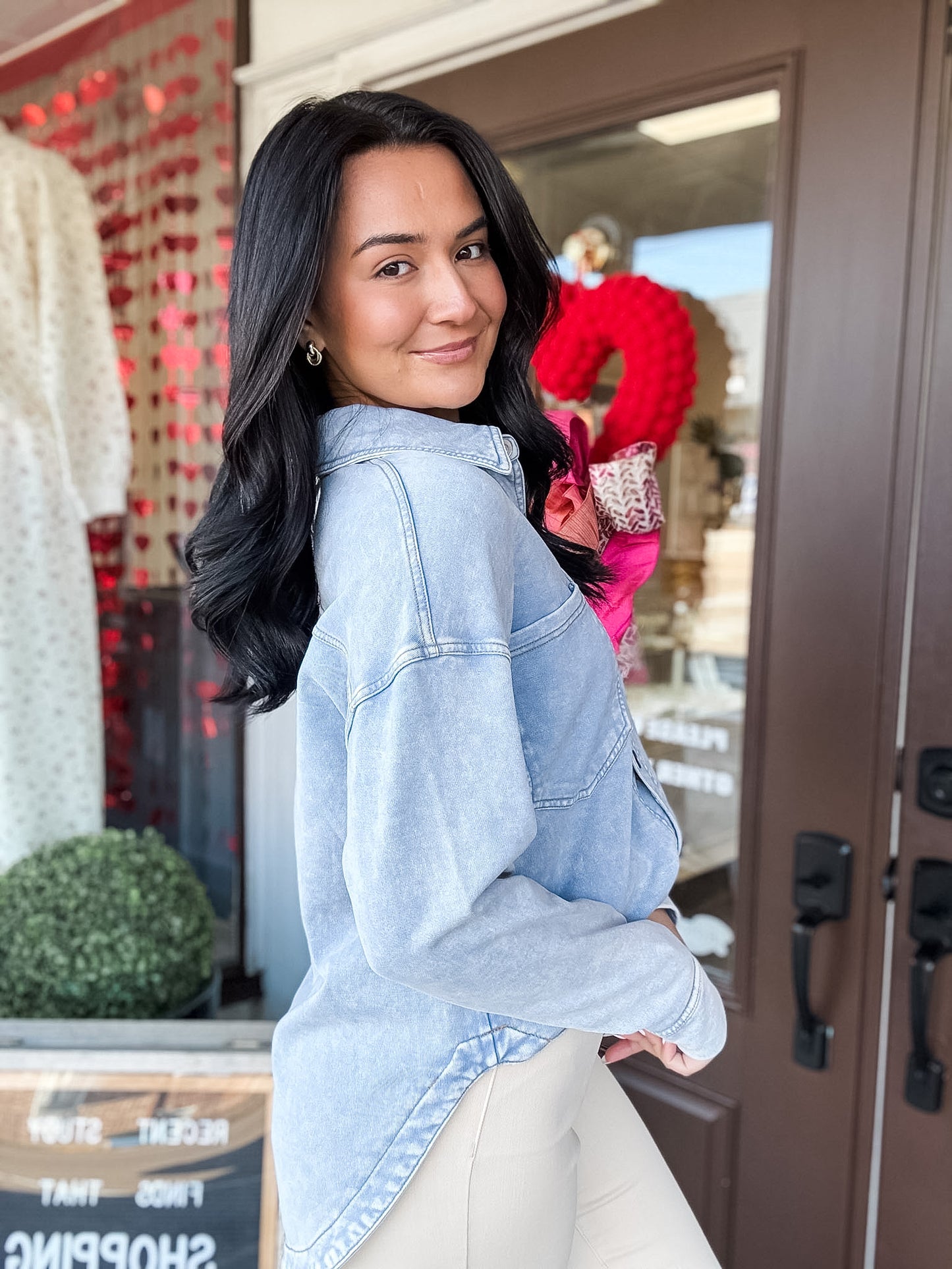 Walk This Way Denim Top