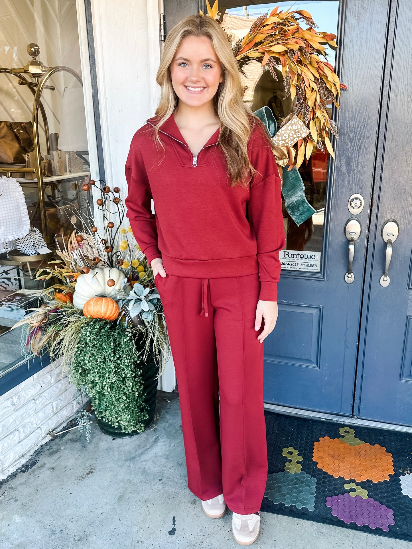 Prida Scuba Half Zip Pullover