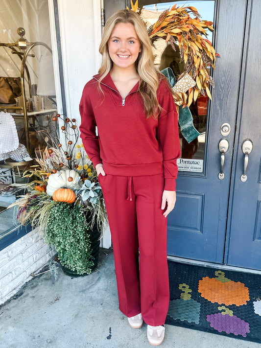 Prida Scuba Half Zip Pullover