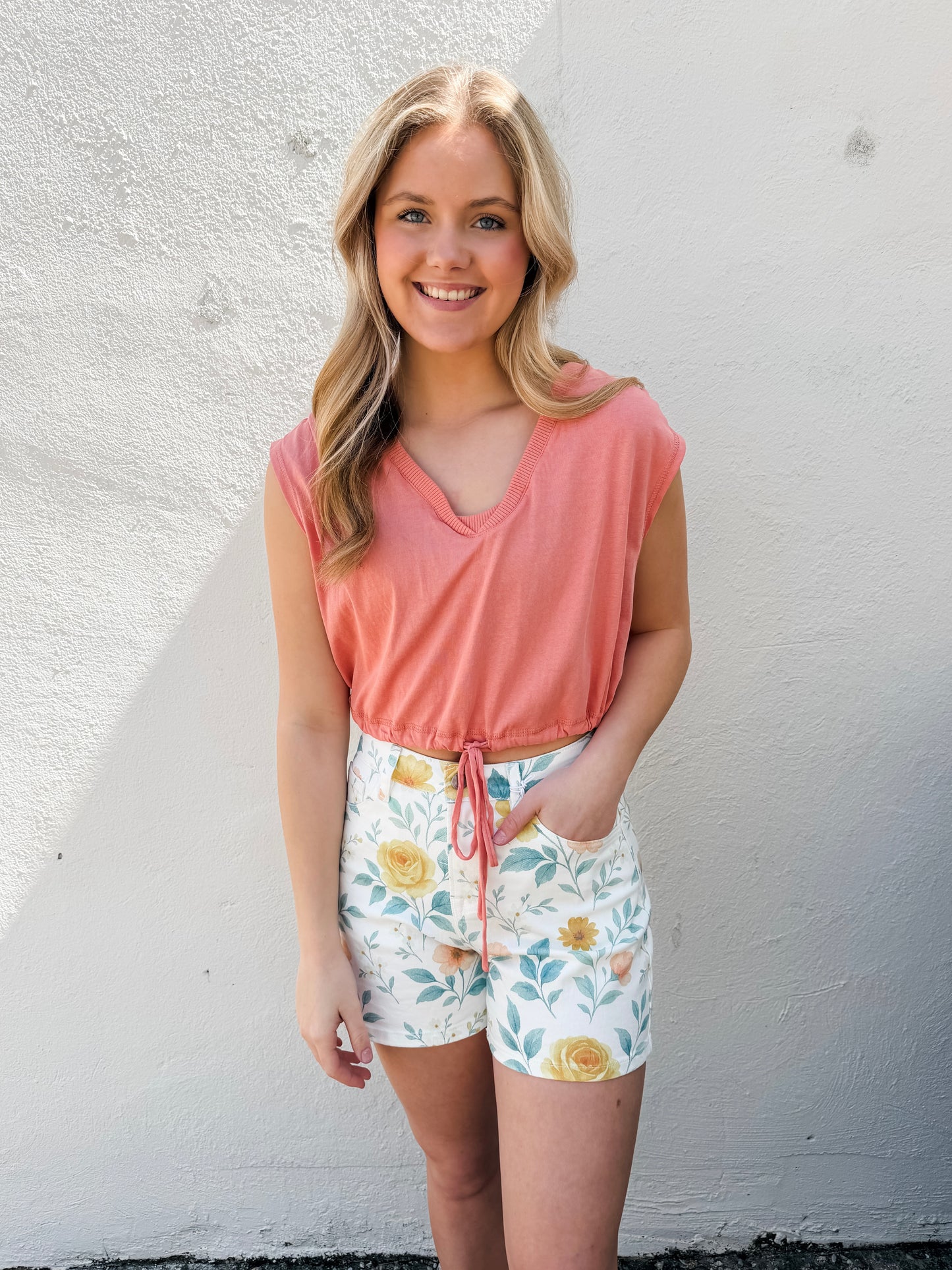 Flora Watercolor Bloom Shorts