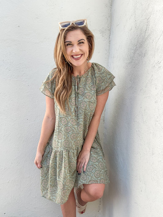 The Cody in Sage Meadow Dress
