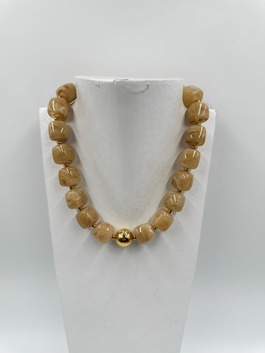 Neutral Chucky Beaded Necklace