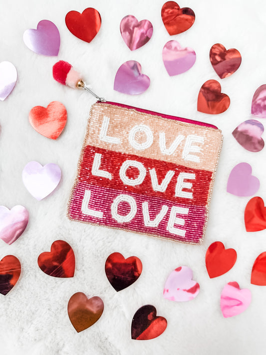LOVE LOVE LOVE Coin Purse