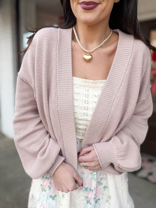 Soft Petal Cardigan