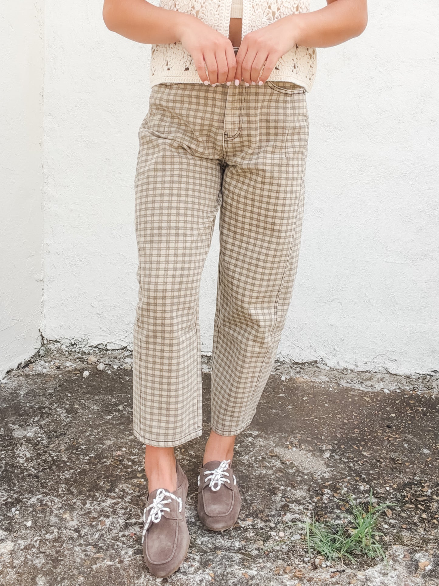 Crown Me Checkered Pants