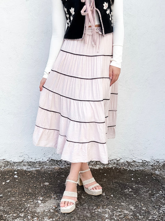 Tiered Delight Maxi Skirt