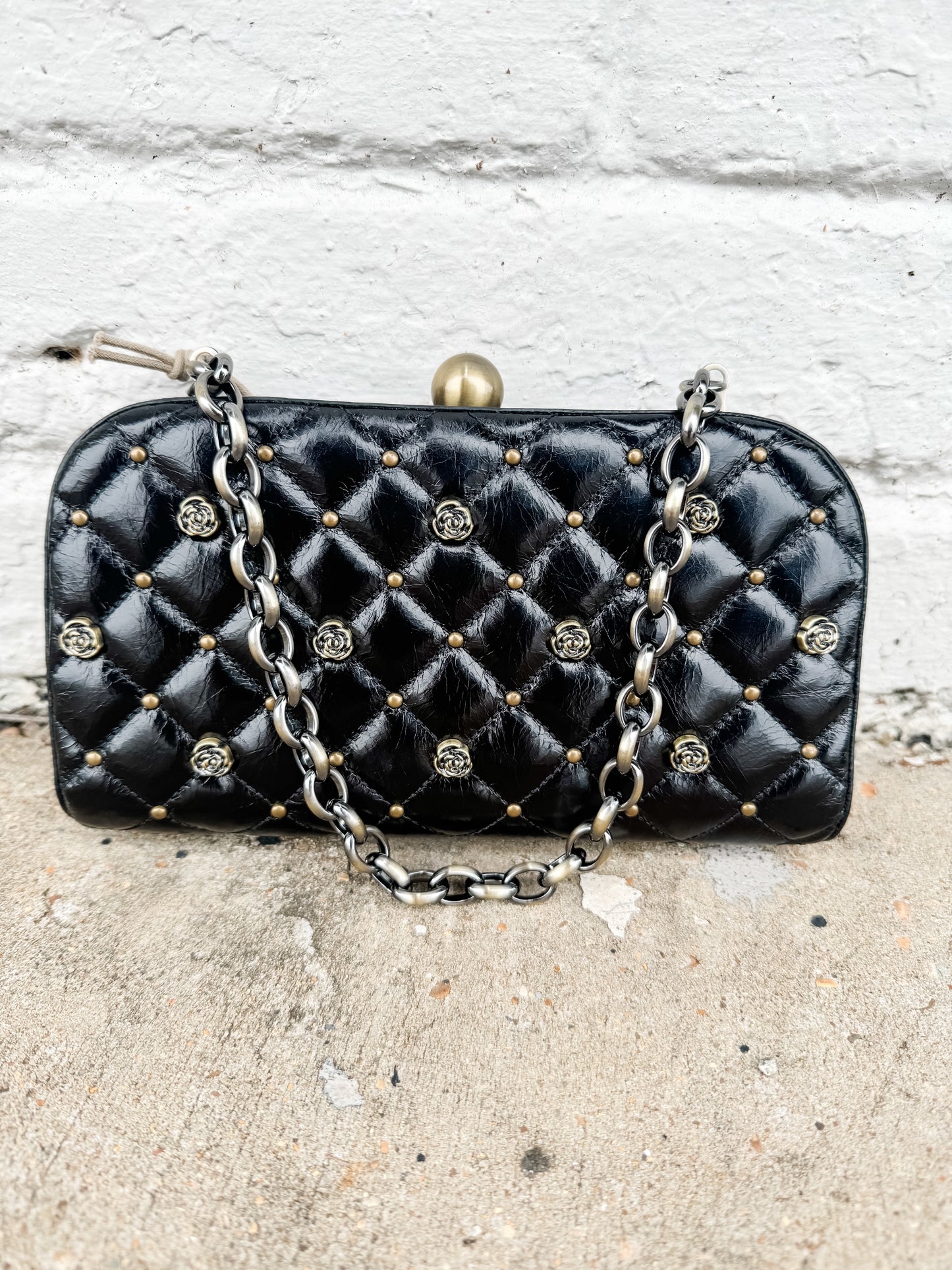 Lauren Minaudiere Studded Black