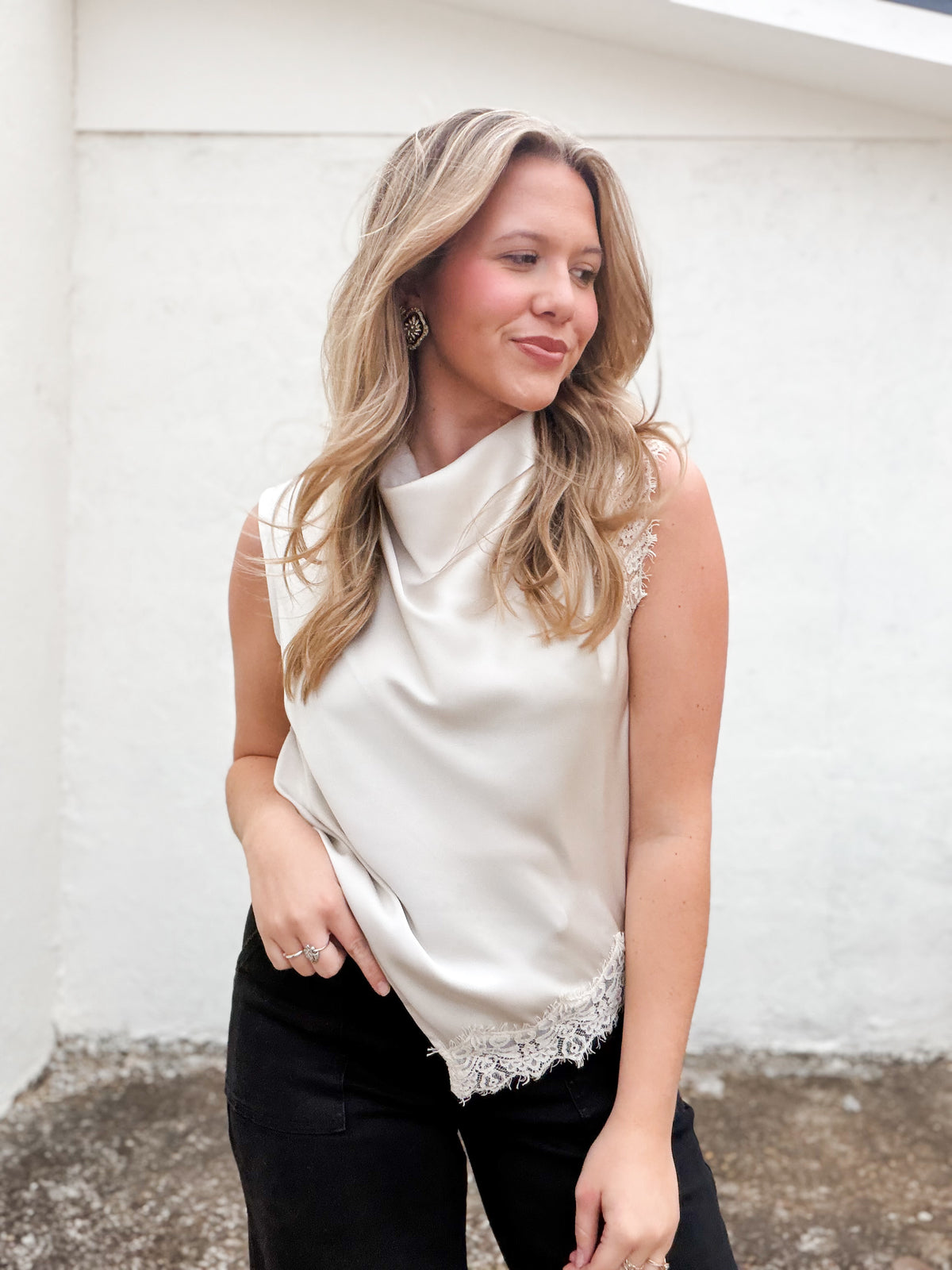 Champagne and Lace Top Cream