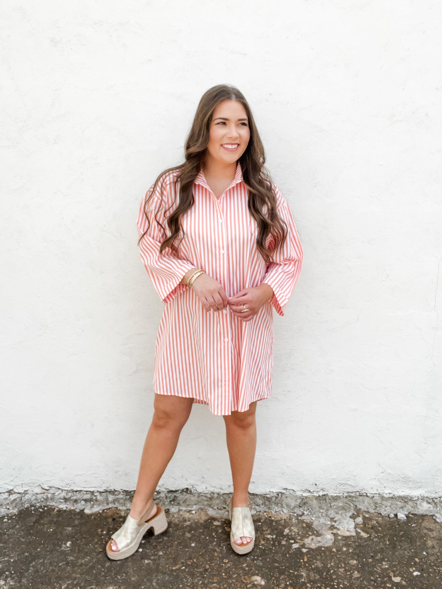 Creamsicle Me Shirt Dress