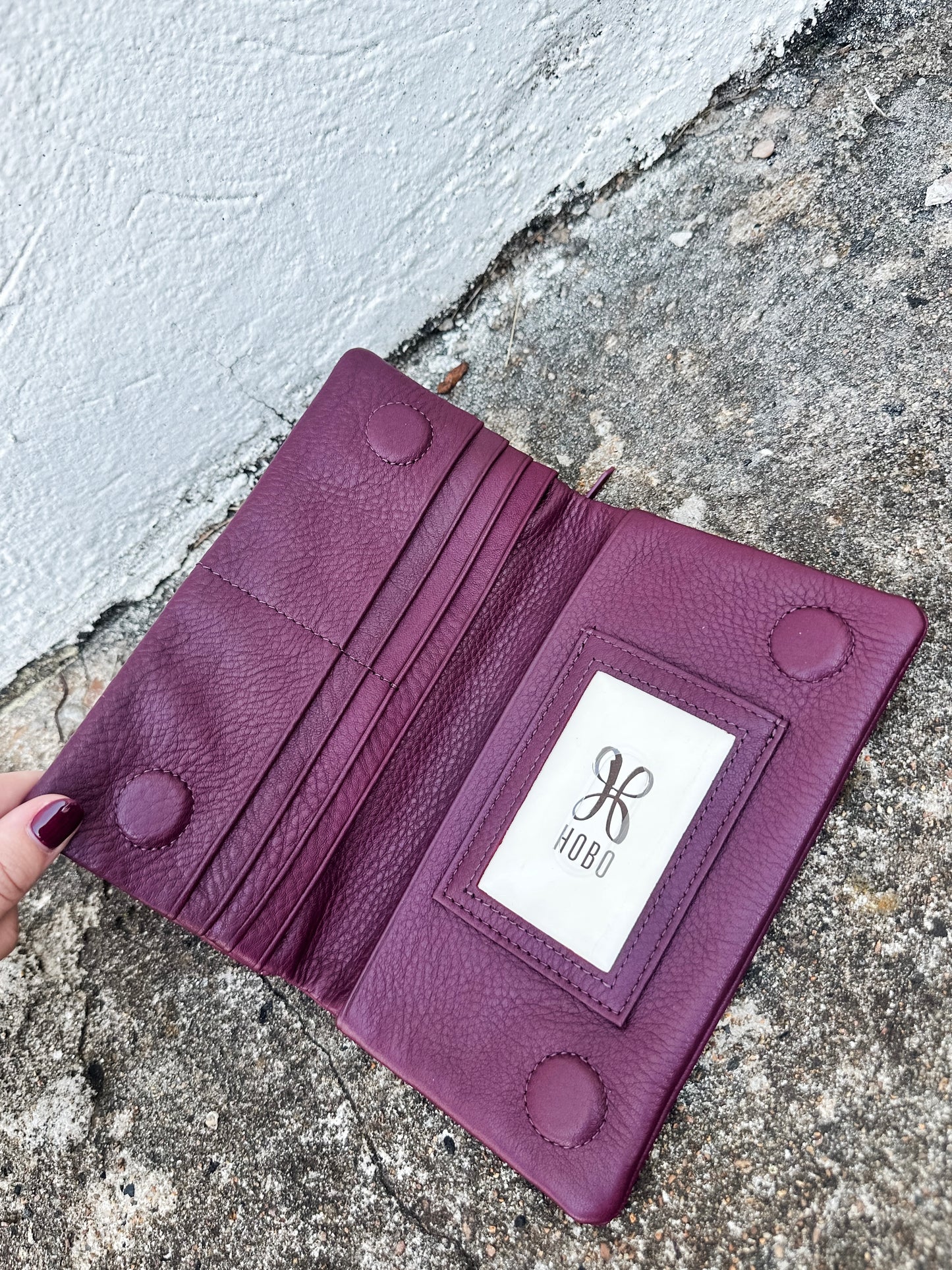 Lumen Wallet Mulberry Glaze