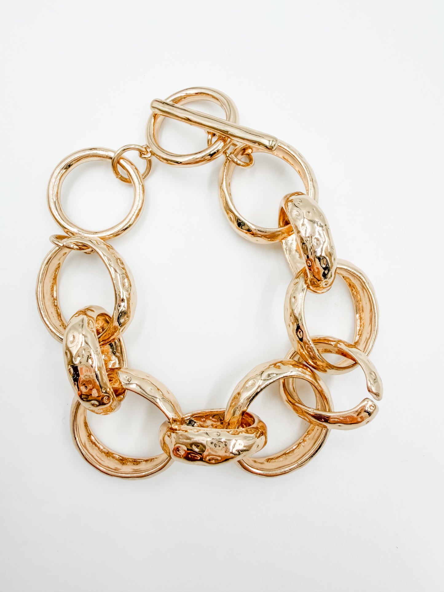 Georgann Hammered Chunky Bracelet