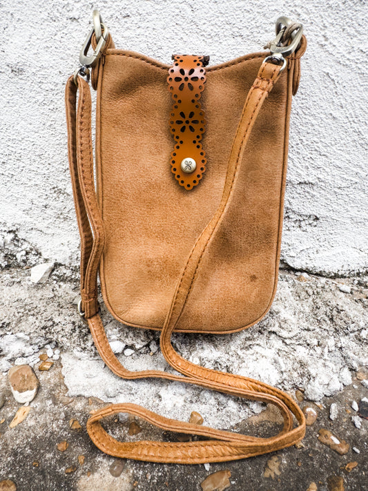 Tabby Phone Crossbody in Whiskey