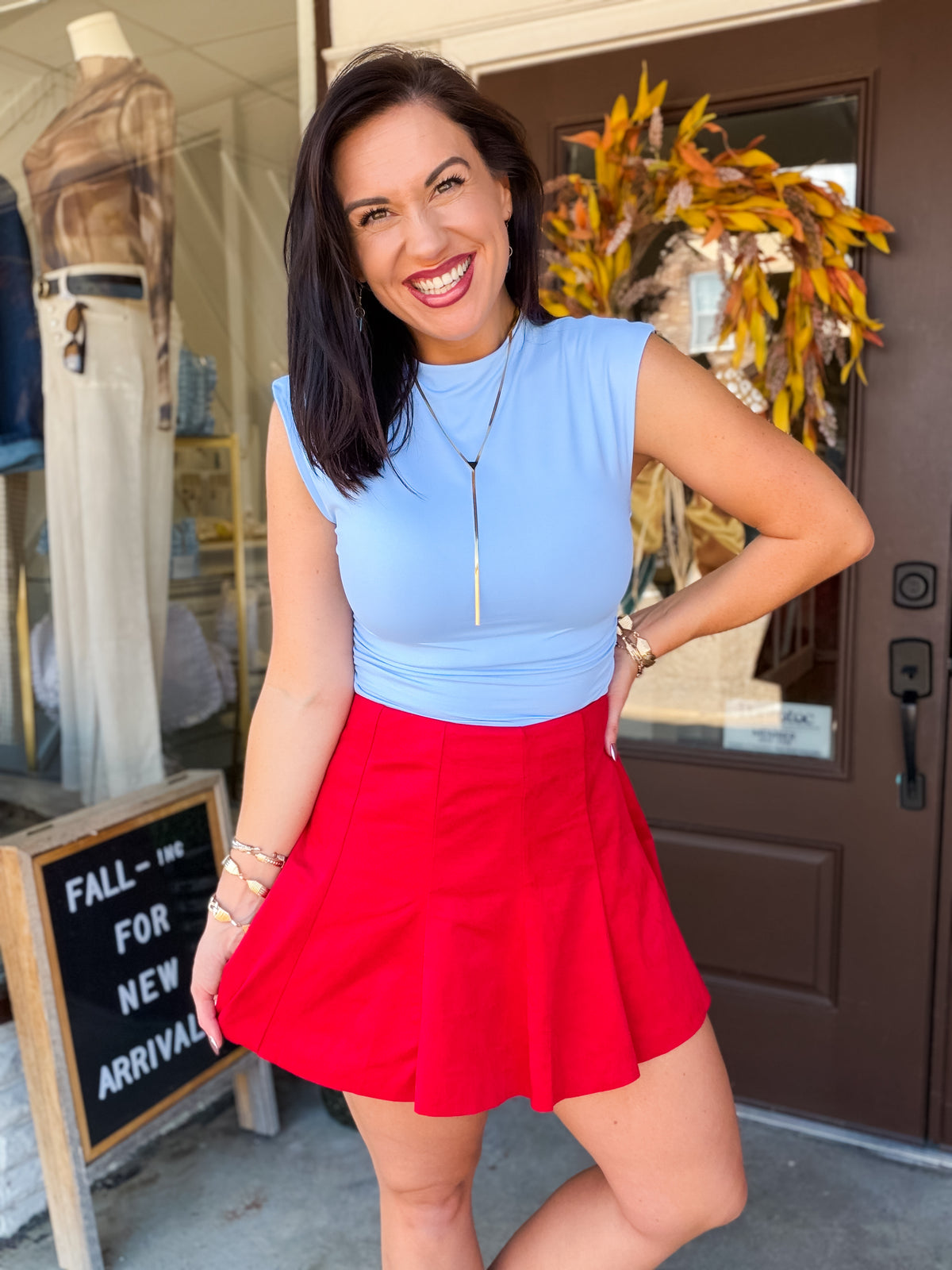 Red Roving Skort