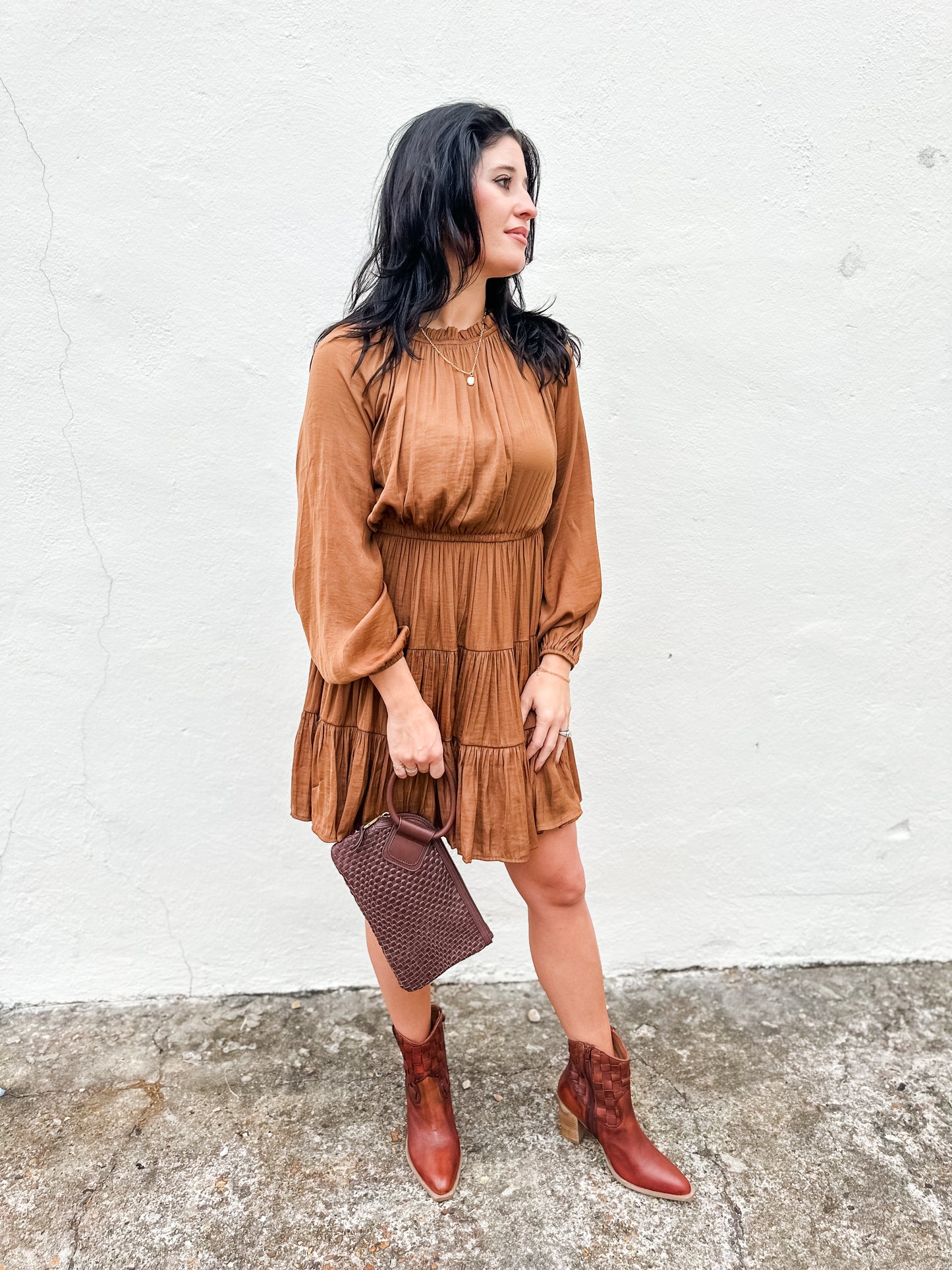 Fresh Mocha Mini Dress – True Blue Boutique