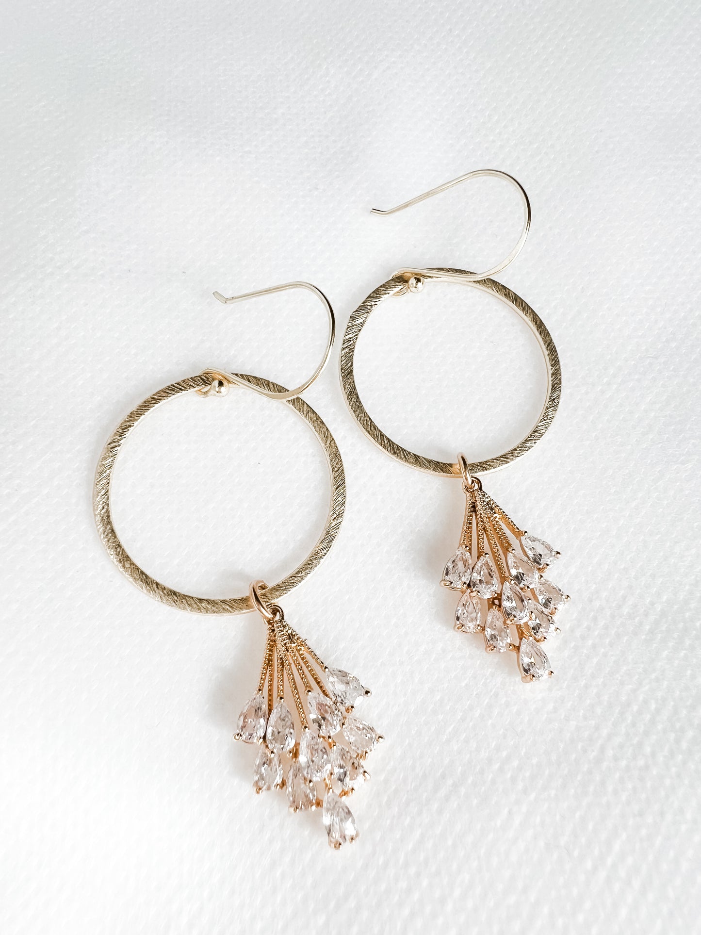 Crystal Bouquet Drop Earrings