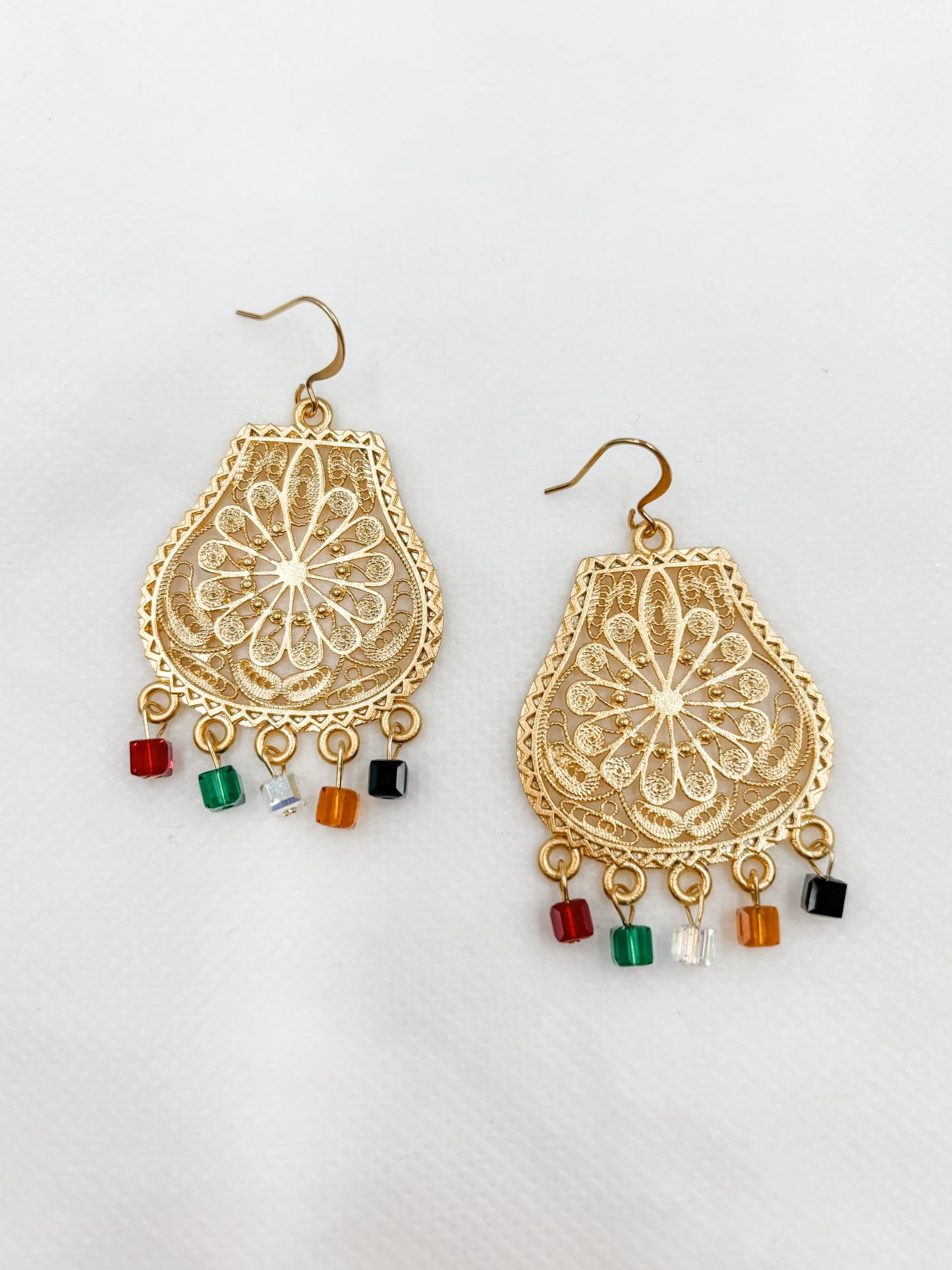 Alara Rainbow Crystal Earrings