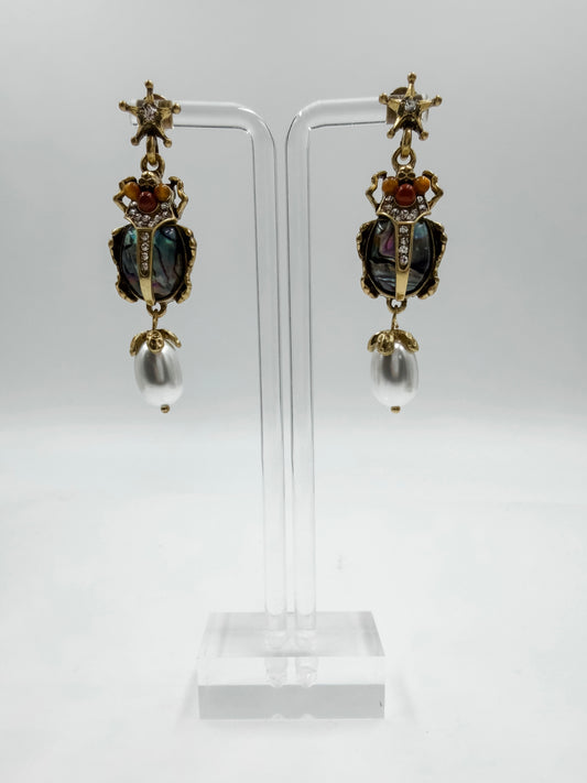 Beetle Dangle Earrings