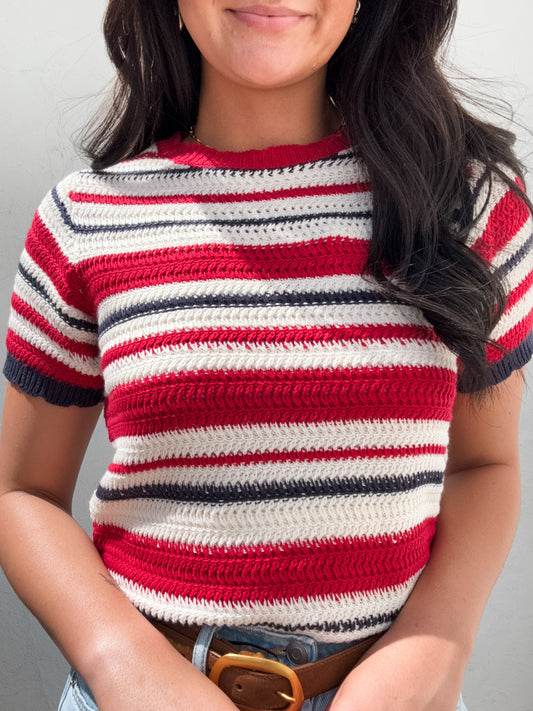Rouge, Blanc, Bleu Top