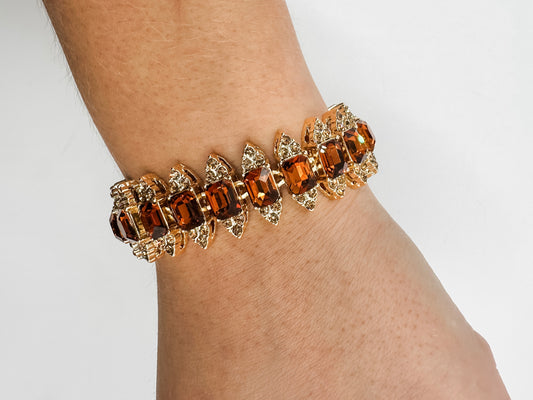 Amber Crystal Bracelet