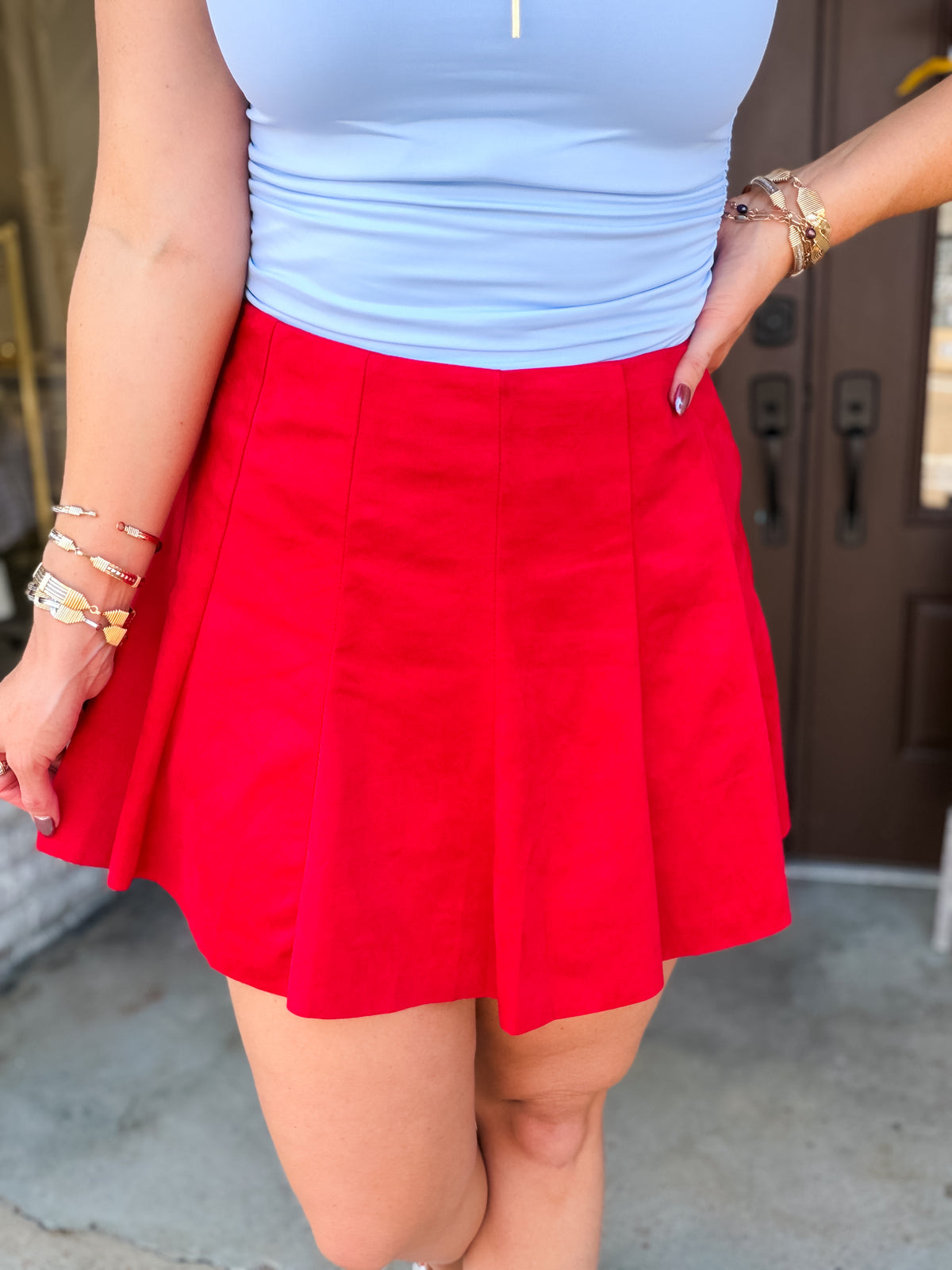 Red Roving Skort