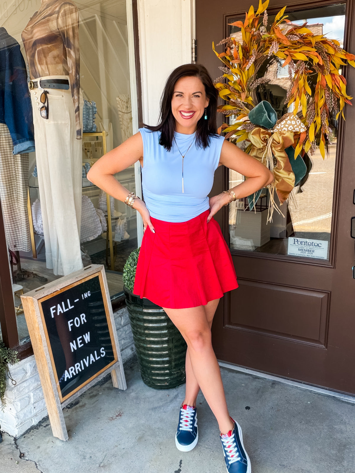 Yvette Top Powder Blue