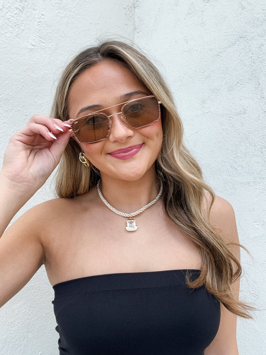 Kora Milky Tortoiseshell Sunglassess