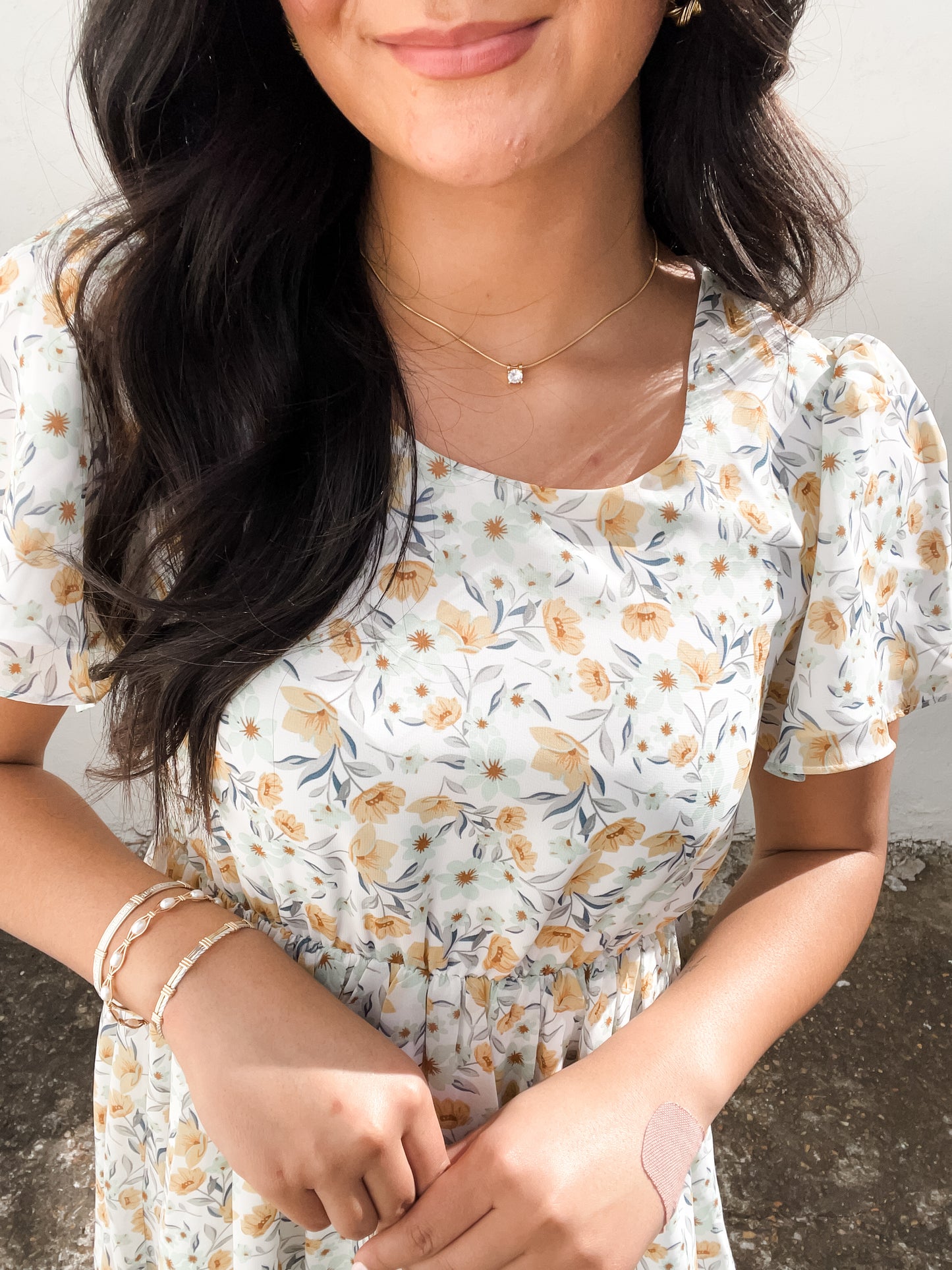 The Alyssa in Mint Magnolia Dress