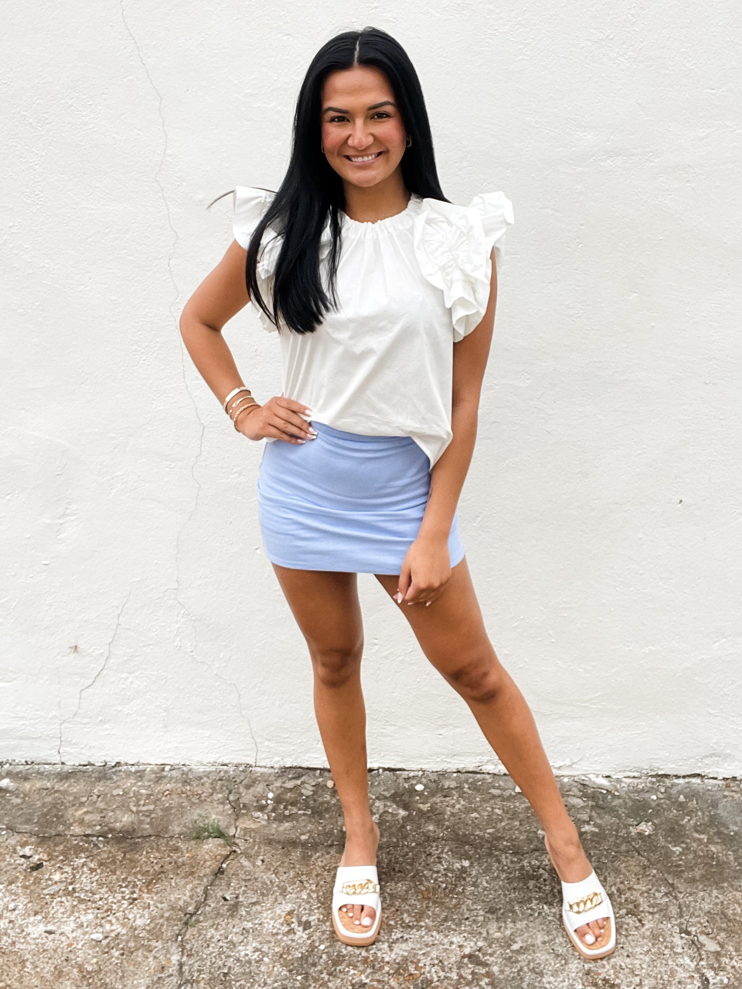 Vacay Babe Skort Blue