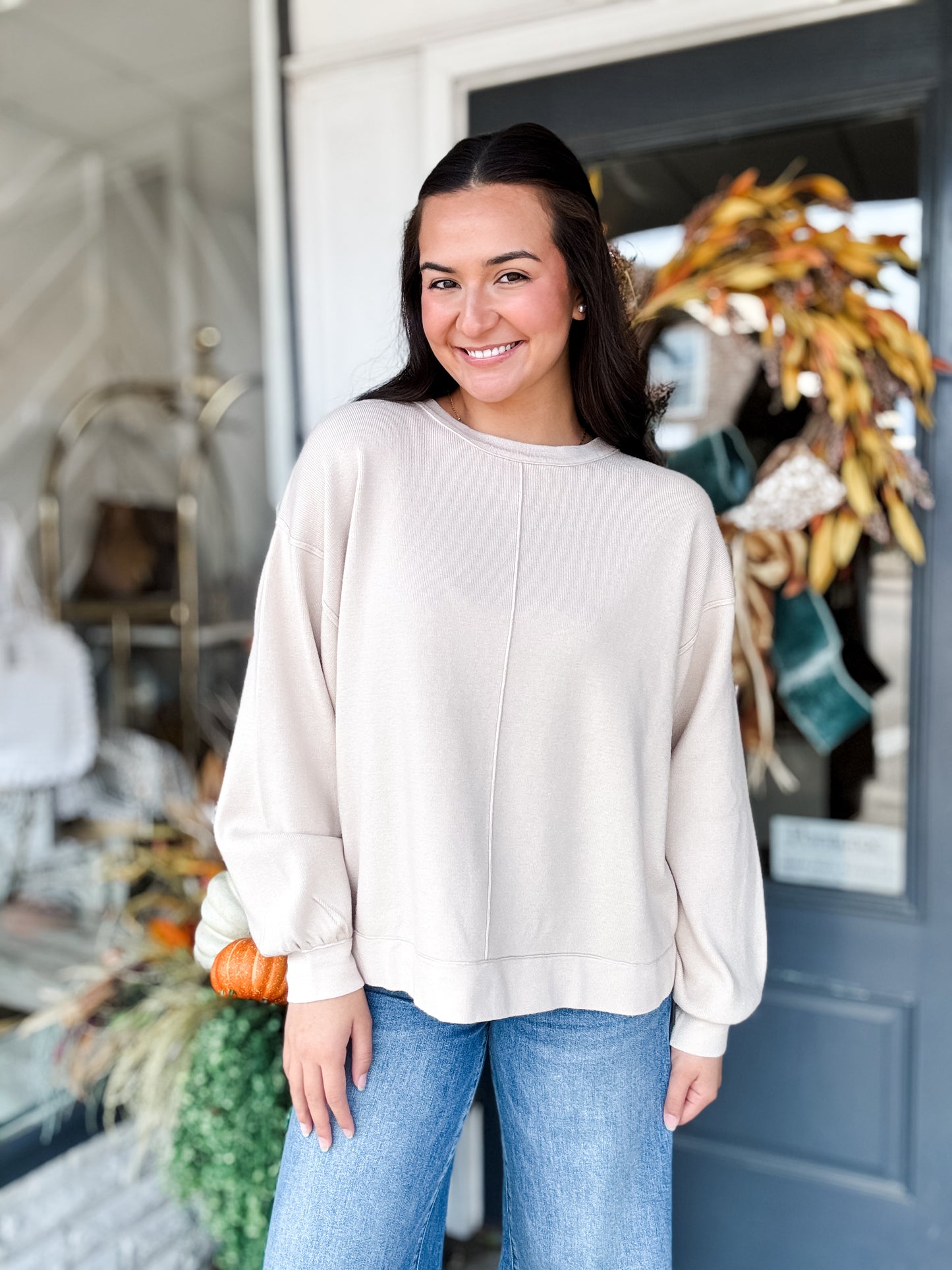 Valley Vacation Sweater Cream