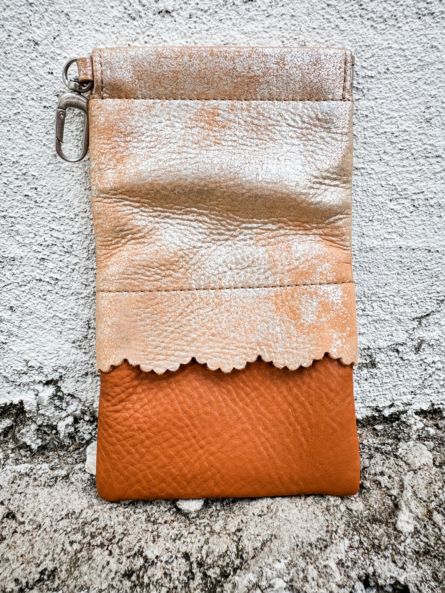 Facile Eyeglass Case in Saddle Stardust