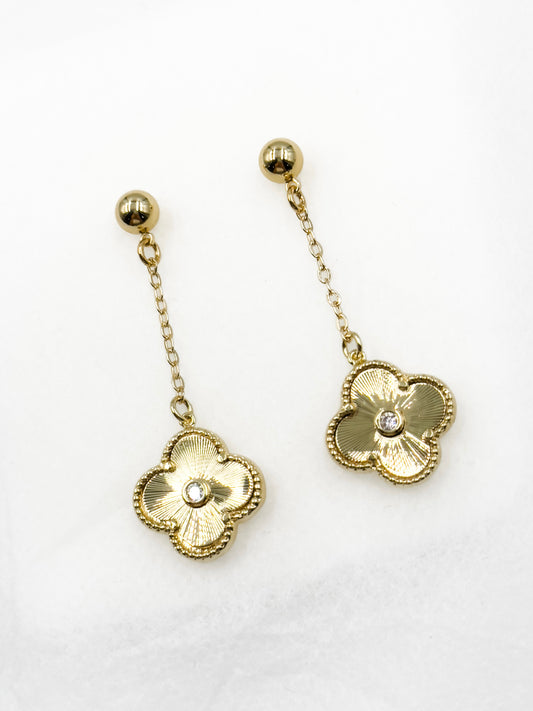 Vivienne Quatrefoil Drop Earring