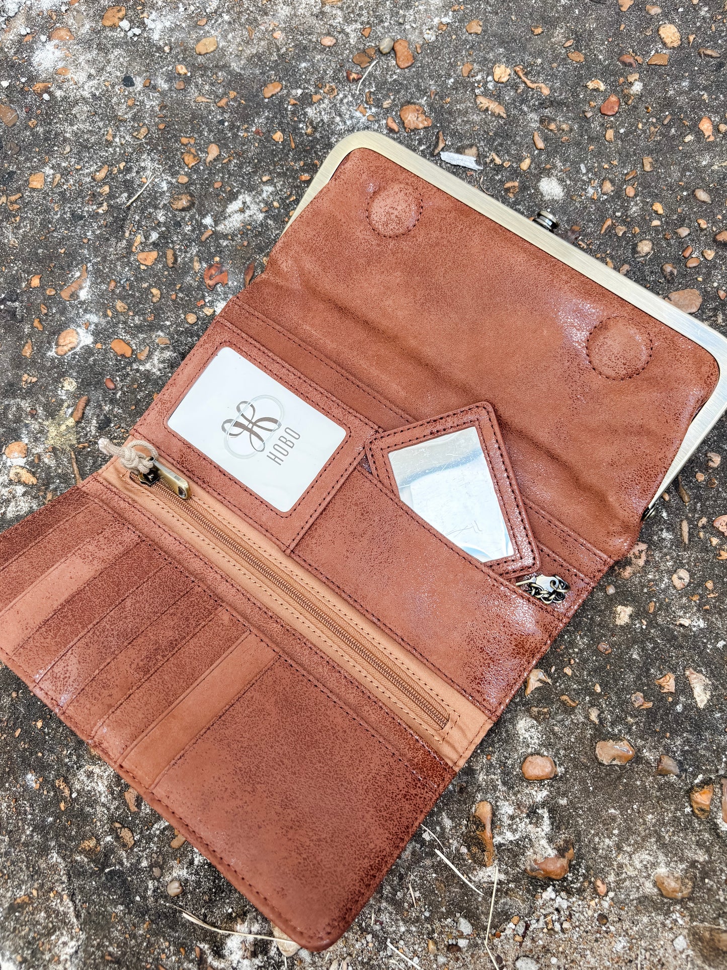 Rachel Wallet Burnished Saddle