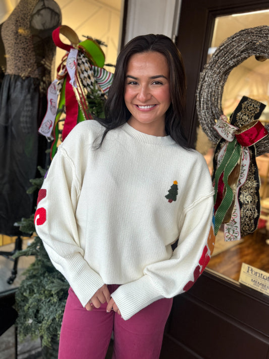 Merry Christmas to Me Sweater Cream