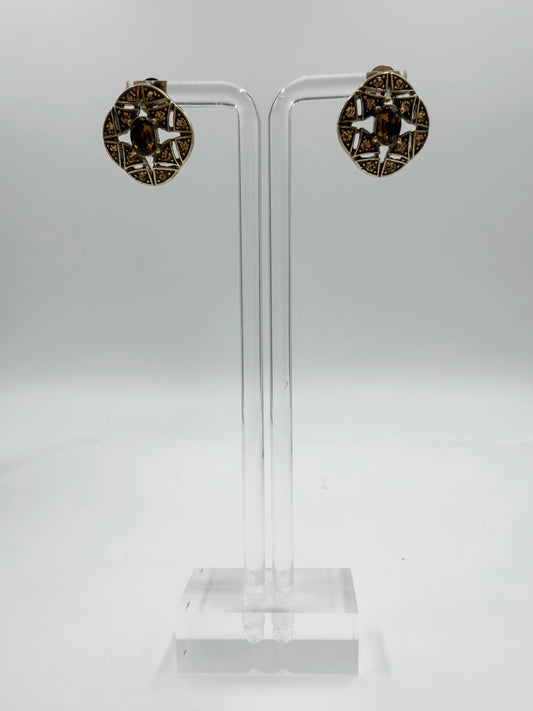 Vintage Caramel Studs