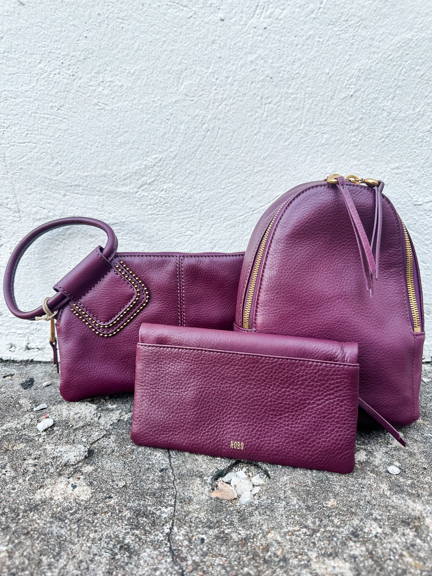 Lumen Wallet Mulberry Glaze