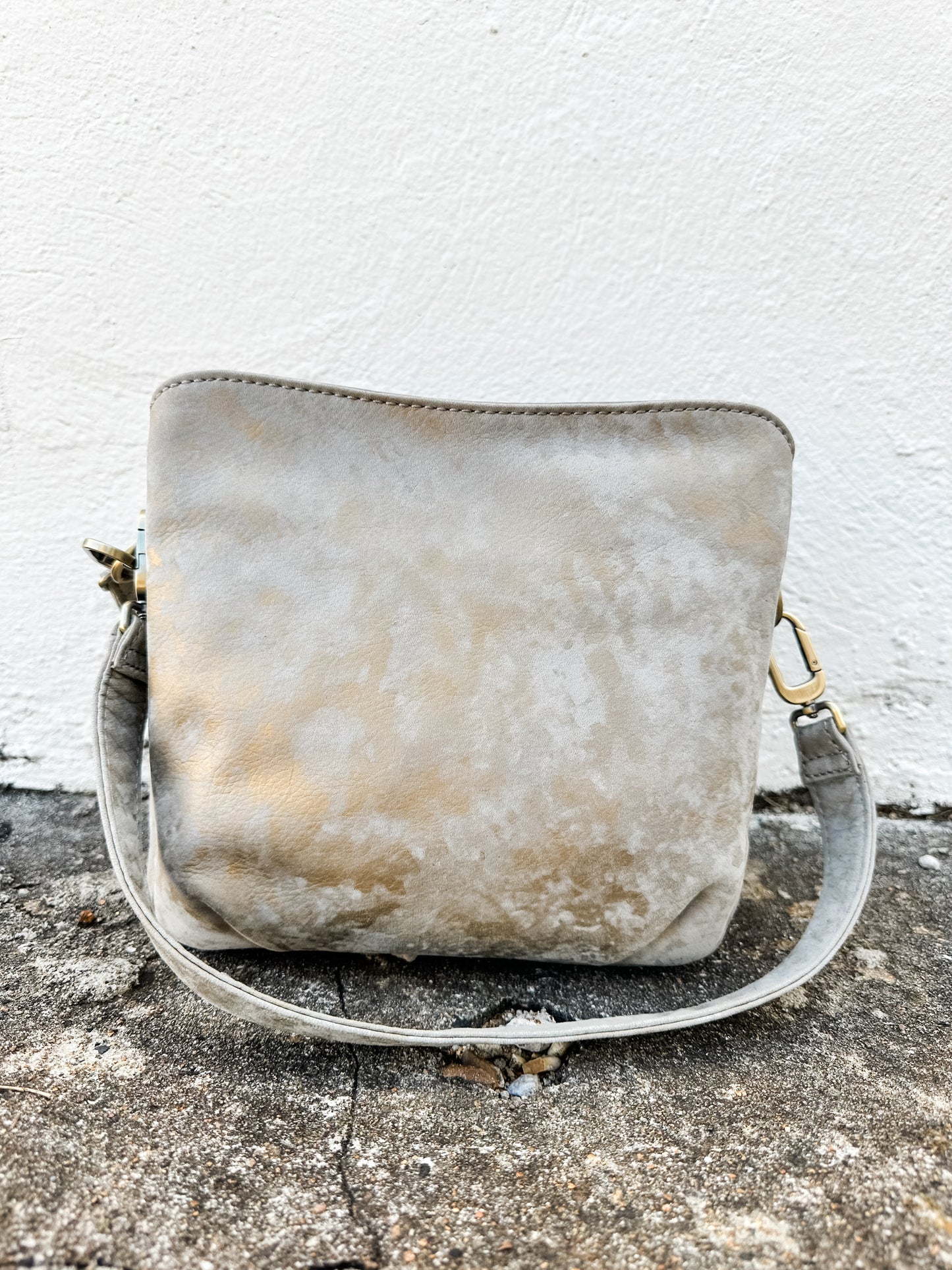 Starr Convertible Shoulder Bag in Golden Granite