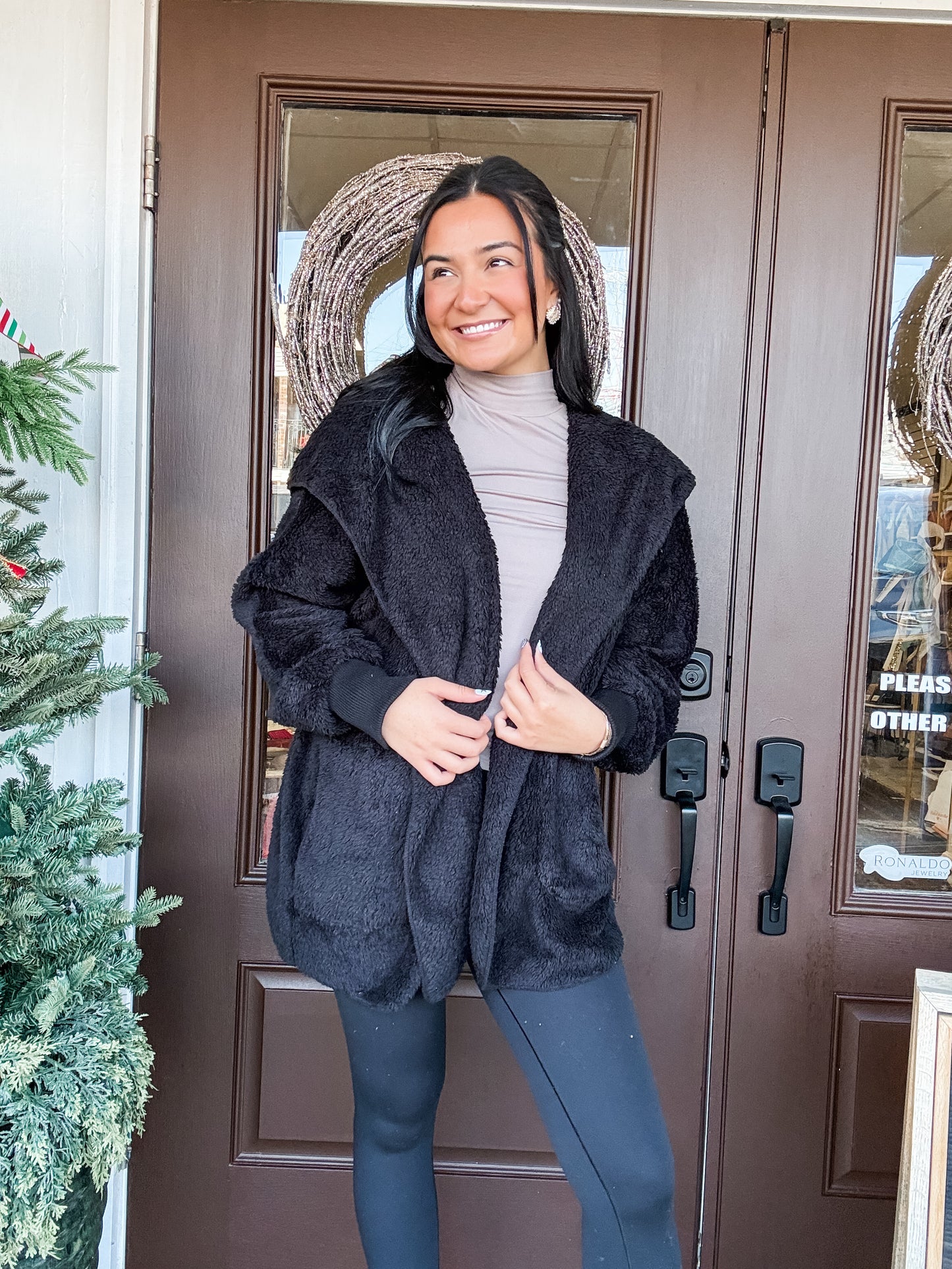 Blackberry  Fur Hoodie Jacket