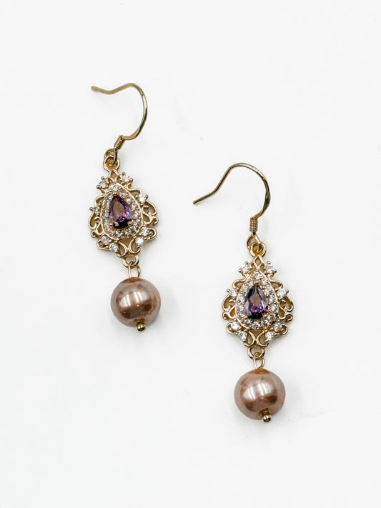 Pearl Water Drop Earrings