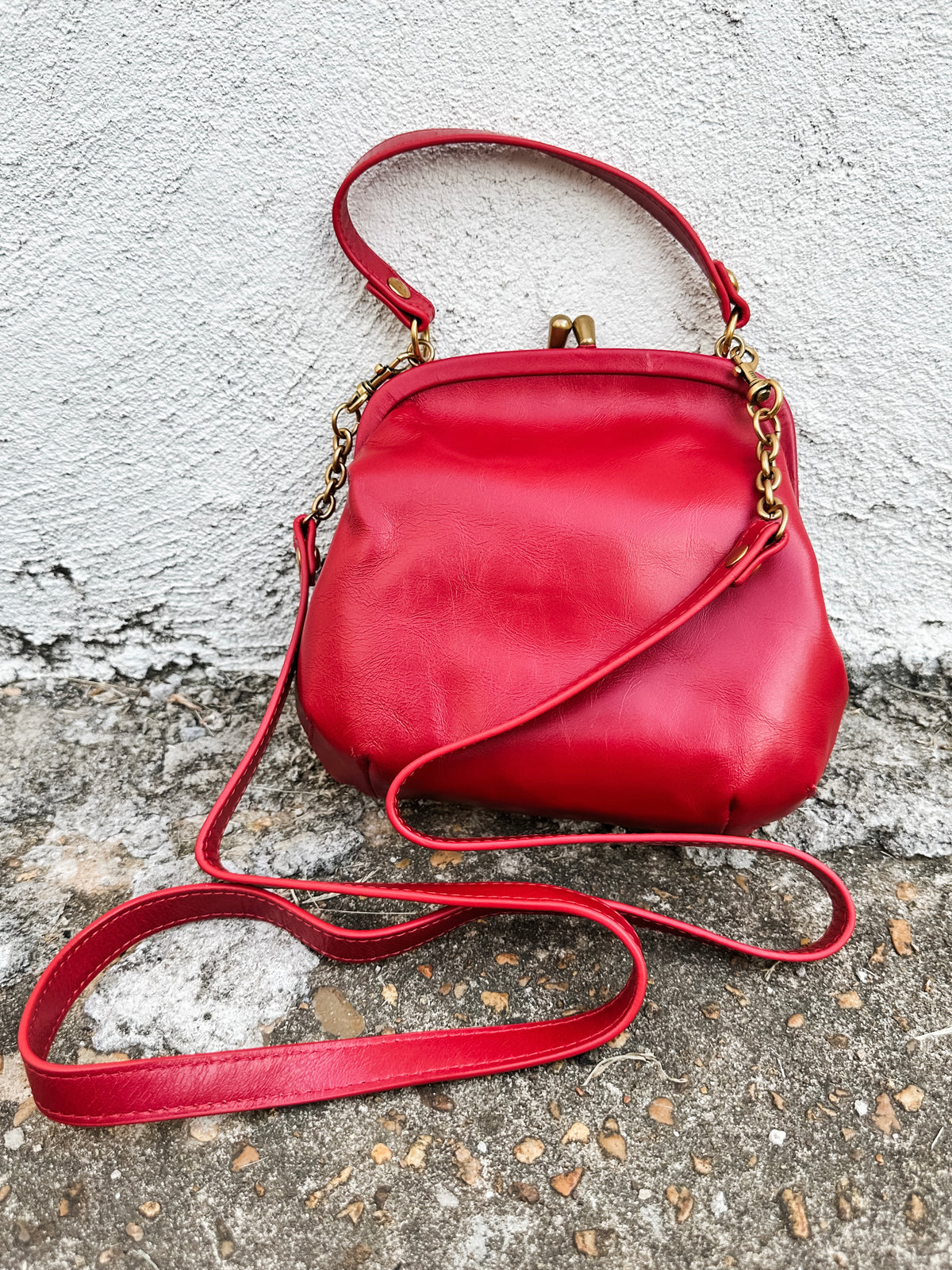 Alba Frame Crossbody Red