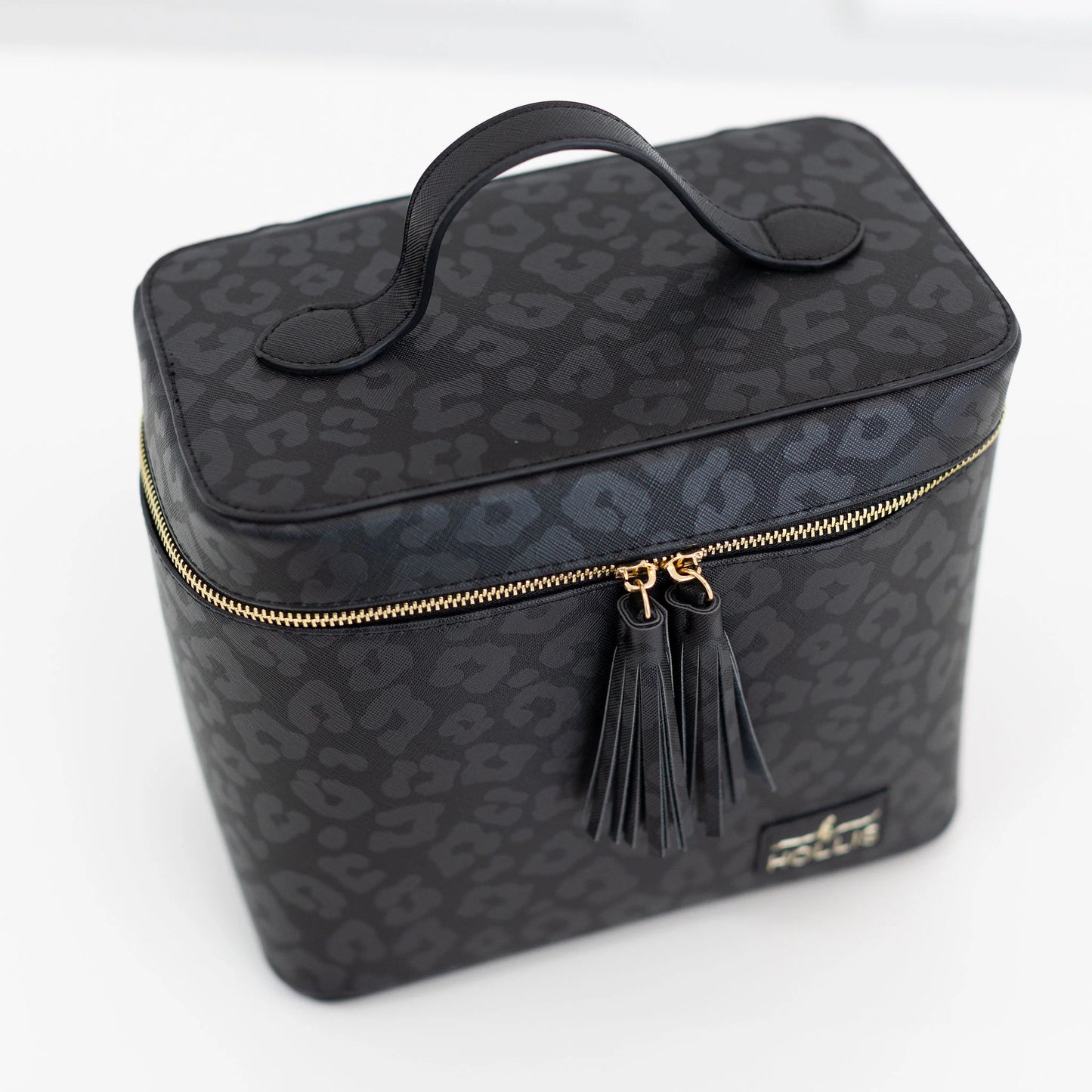 Lux Cosmetic Bag Black Leopard