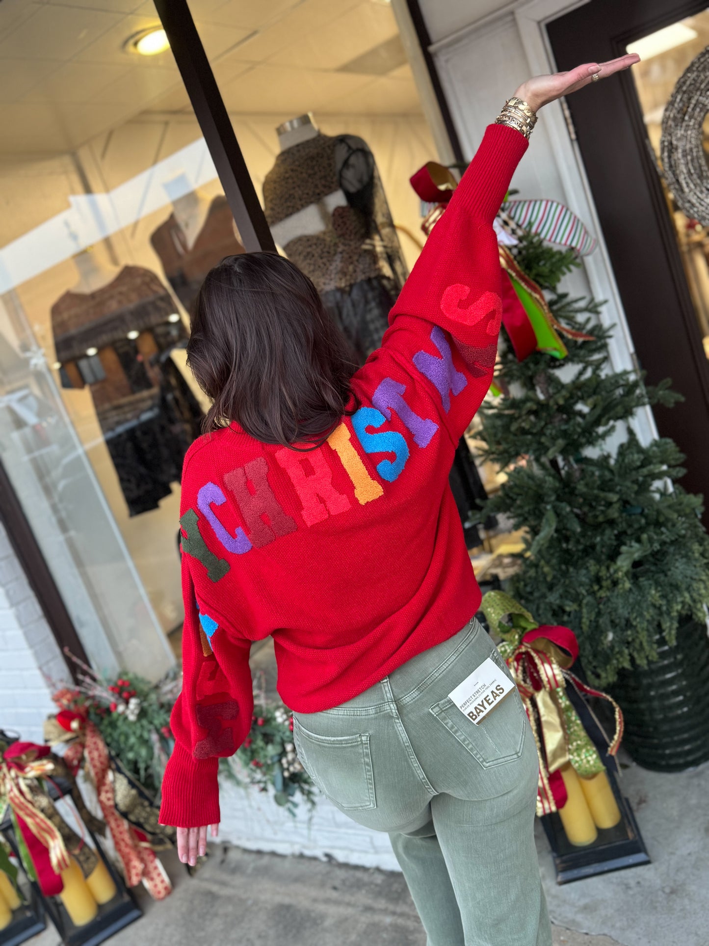 Merry Christmas to Me Sweater Red