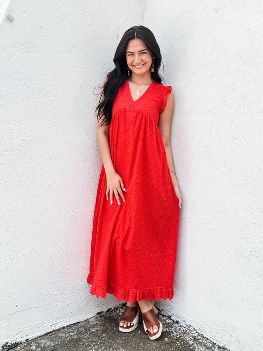 The Dutton in Hibiscus Eyelet