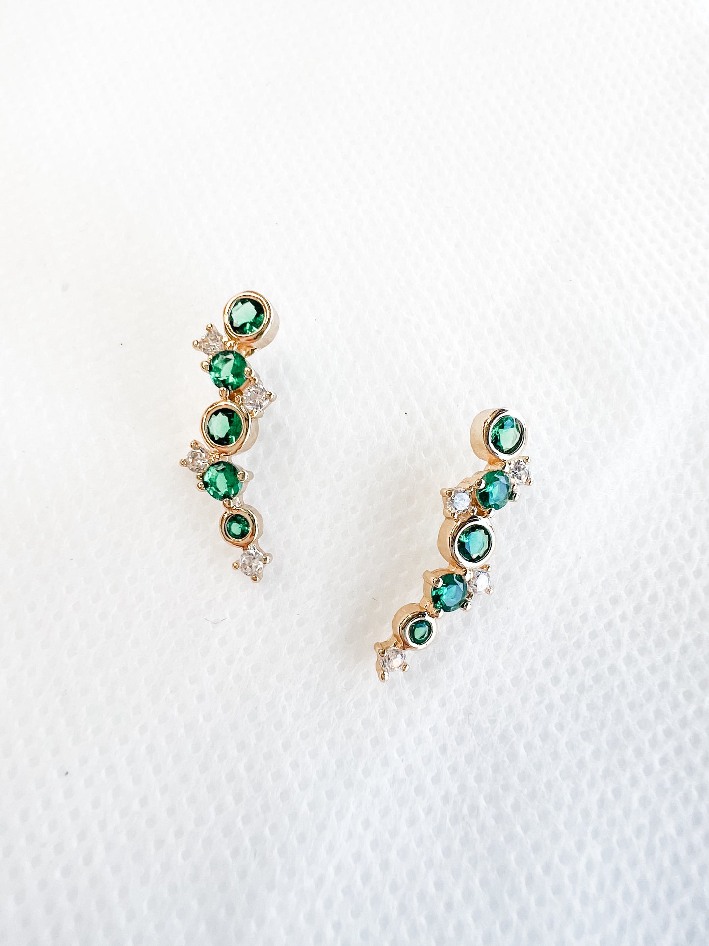 Jax Climber Emerald Earrings