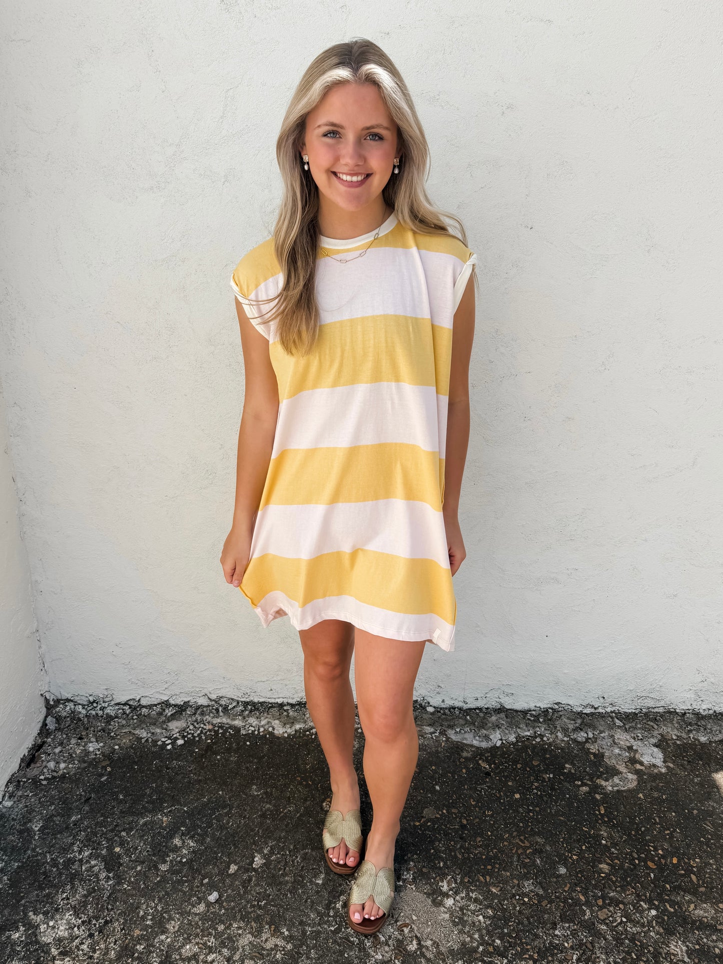 Harper Rolled Sleeve Dress