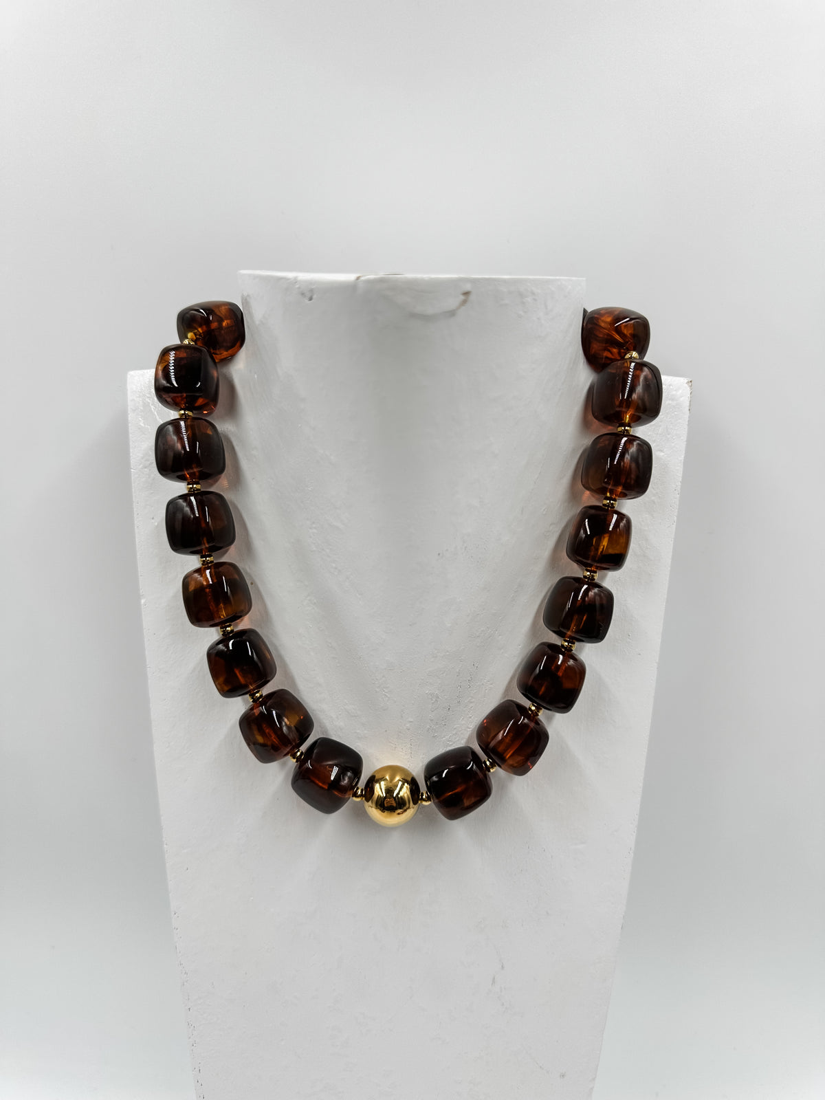 Amber Beaded Necklace